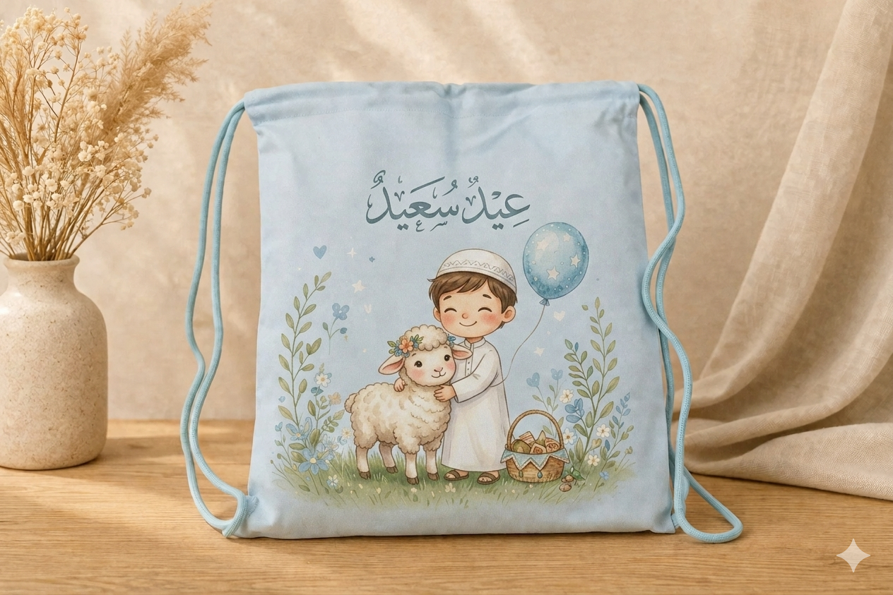 شنطه قماش ملونه